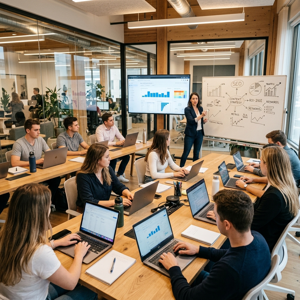 Digital marketing classroom at CopperCloud Digital